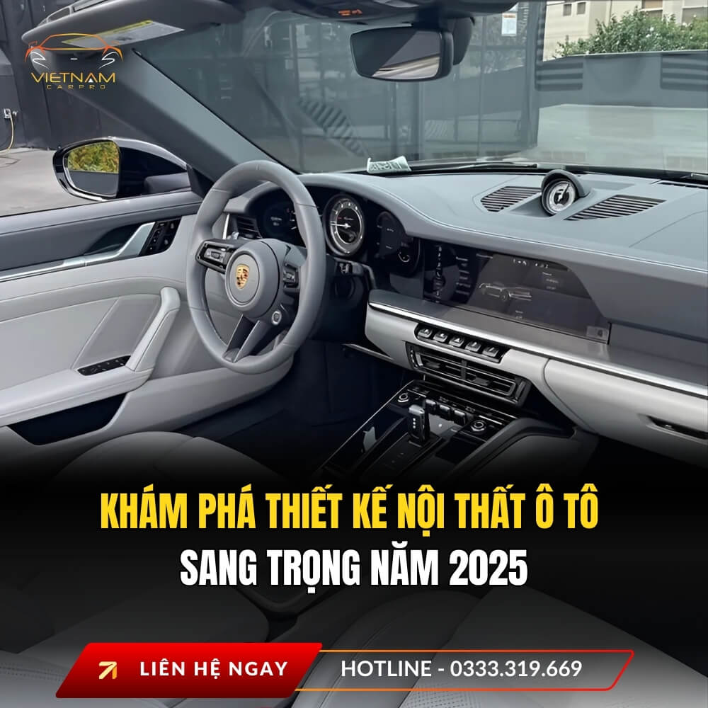 Khám phá thiết kế nội thất ô tô sang trọng năm 2025