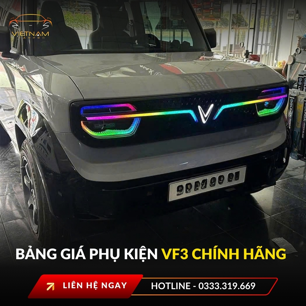 Bảng giá phụ kiện vf3 chính hãng