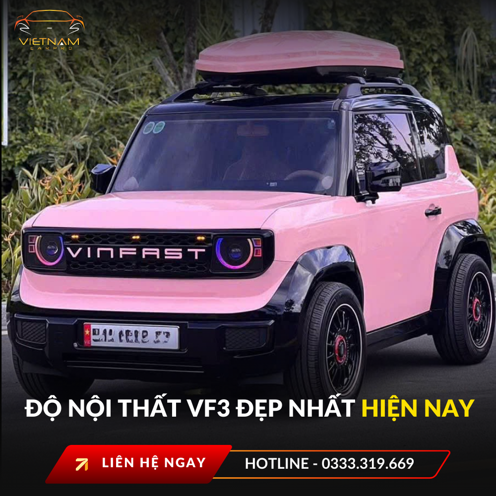 Độ nội thất VF3 đẹp nhất hiện nay