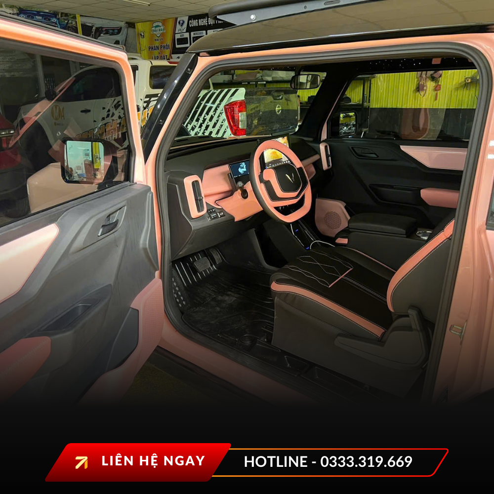 Vietnam CarPro độ lại nội thất cho xe VinFast VF3 theo phong cách hiện đại, cá tính, mang đến không gian lái sang trọng và tiện nghi vượt trội, đúng chất riêng của từng chủ xe.