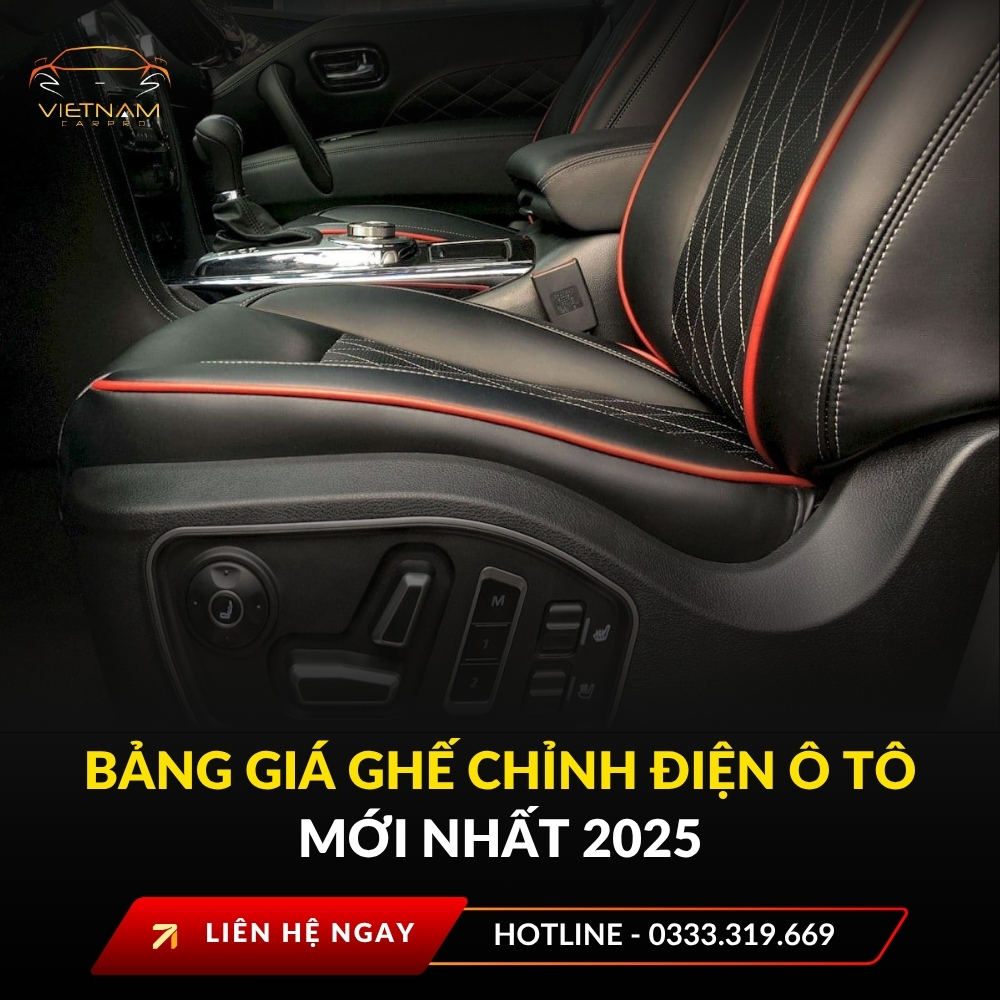 Ghế chỉnh điện ô tô không chỉ mang lại sự thoải mái vượt trội mà còn là dấu ấn của đẳng cấp, của trải nghiệm lái xe hiện đại. Nhưng trước khi “xuống tiền”, bạn cần nắm rõ: Giá ghế chỉnh điện ô tô là bao nhiêu? Loại nào phù hợp với xe mình? Nên chọn đơn vị nào uy tín?