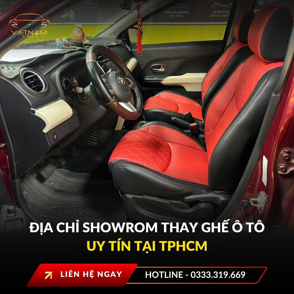 Địa chỉ showroom thay ghế ô tô uy tín TPHCM (Cập nhật mới nhất 2025)