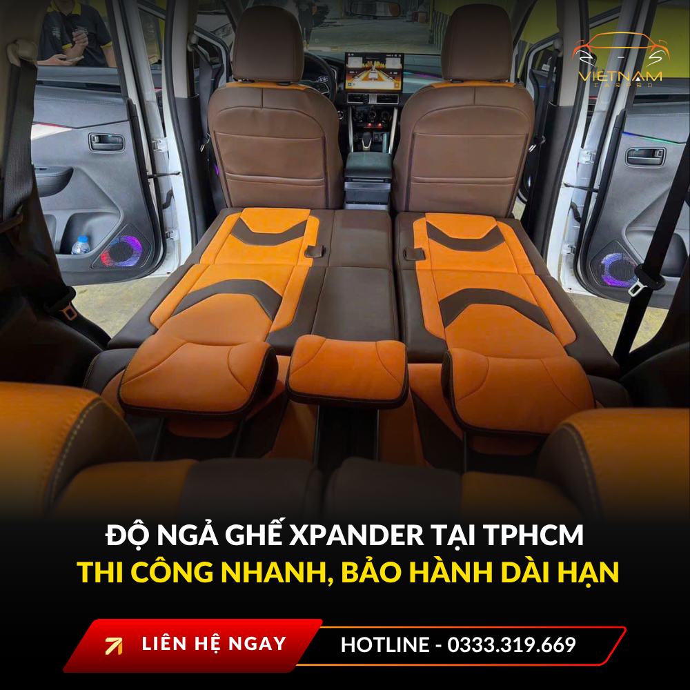 Độ ngả ghế Xpander tại TPHCM – Thi công nhanh, bảo hành dài hạn