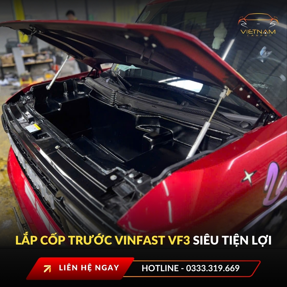 Lắp cốp trước VinFast VF3 siêu tiện lợi
