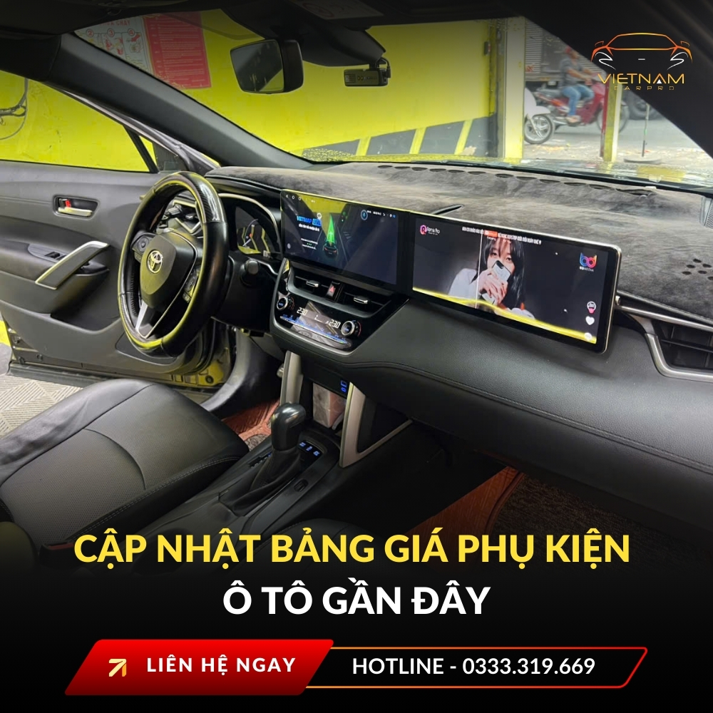 Cập nhật bảng giá phụ kiện ô tô gần đây