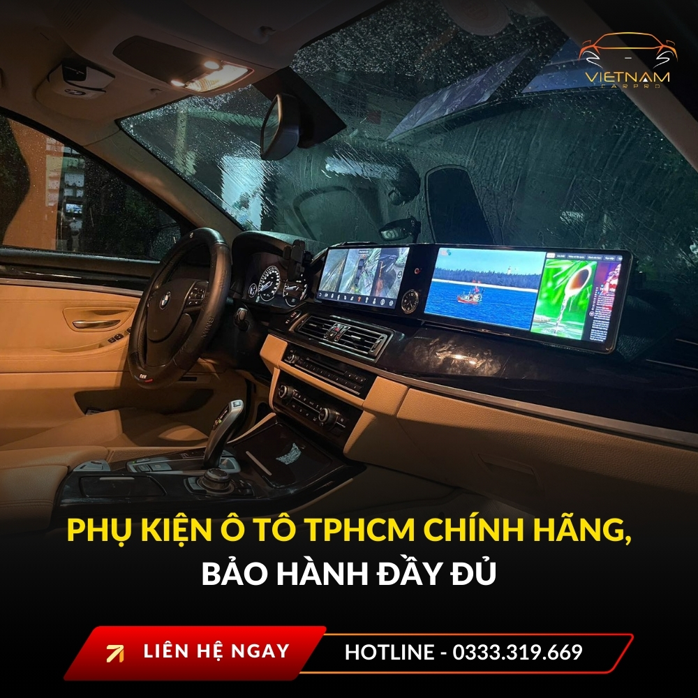 Phụ kiện ô tô TPHCM chính hãng, bảo hành đầy đủ