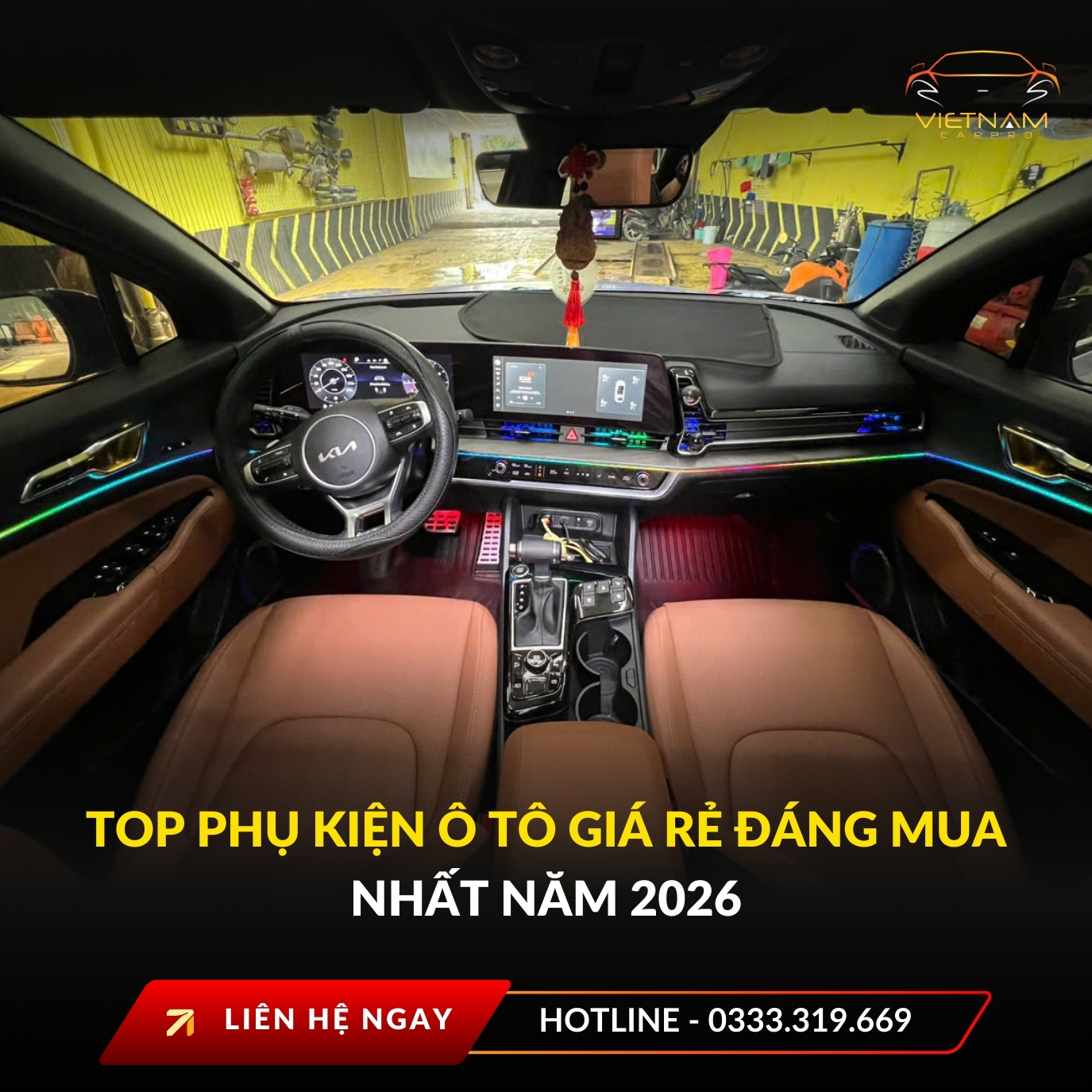Top phụ kiện ô tô giá rẻ đáng mua nhất năm 2026