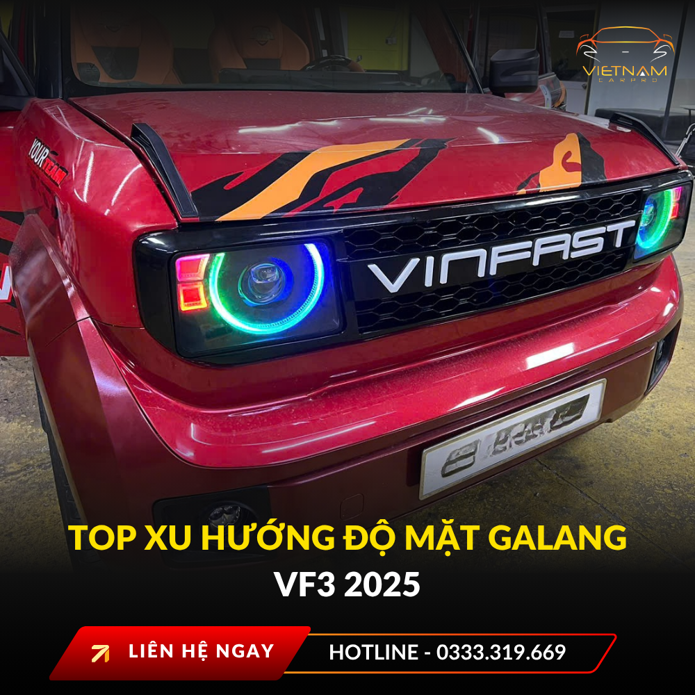 Top xu hướng độ mặt galang VF3 2025