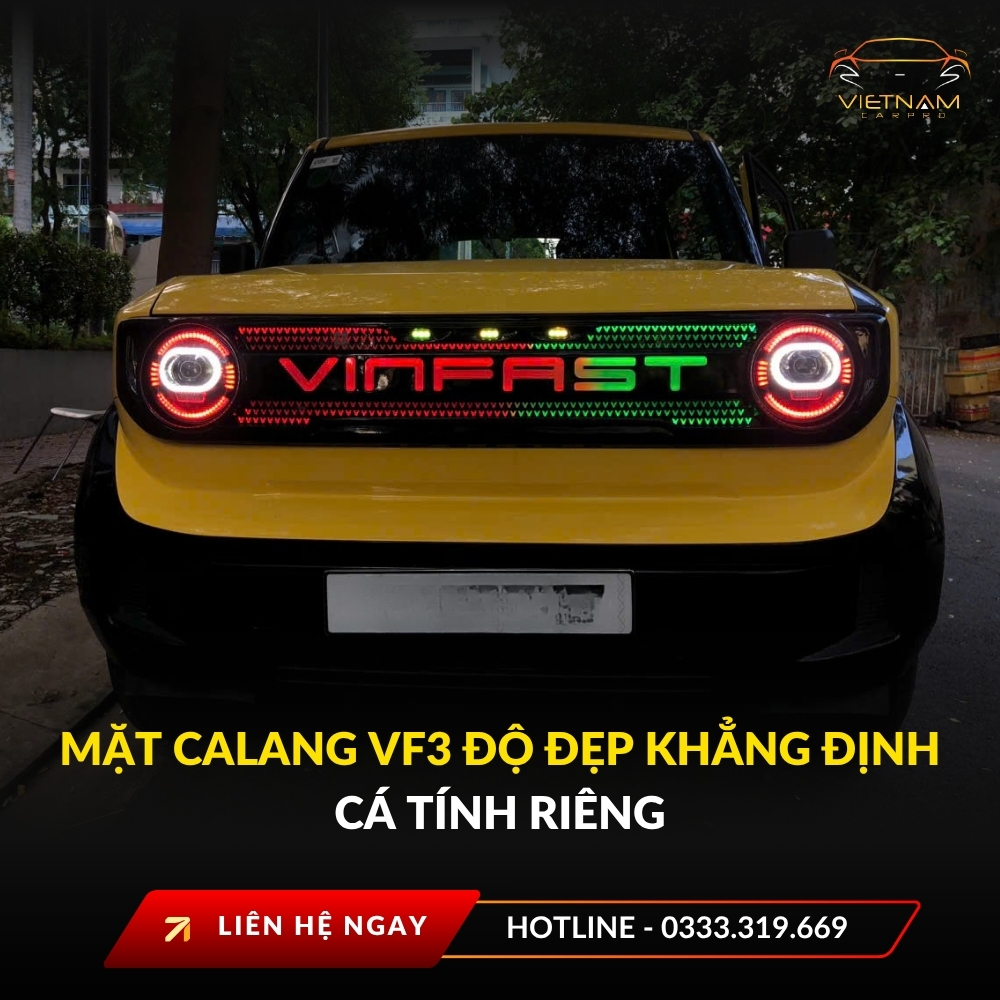 Mặt calang VF3 độ đẹp khẳng định cá tính riêng