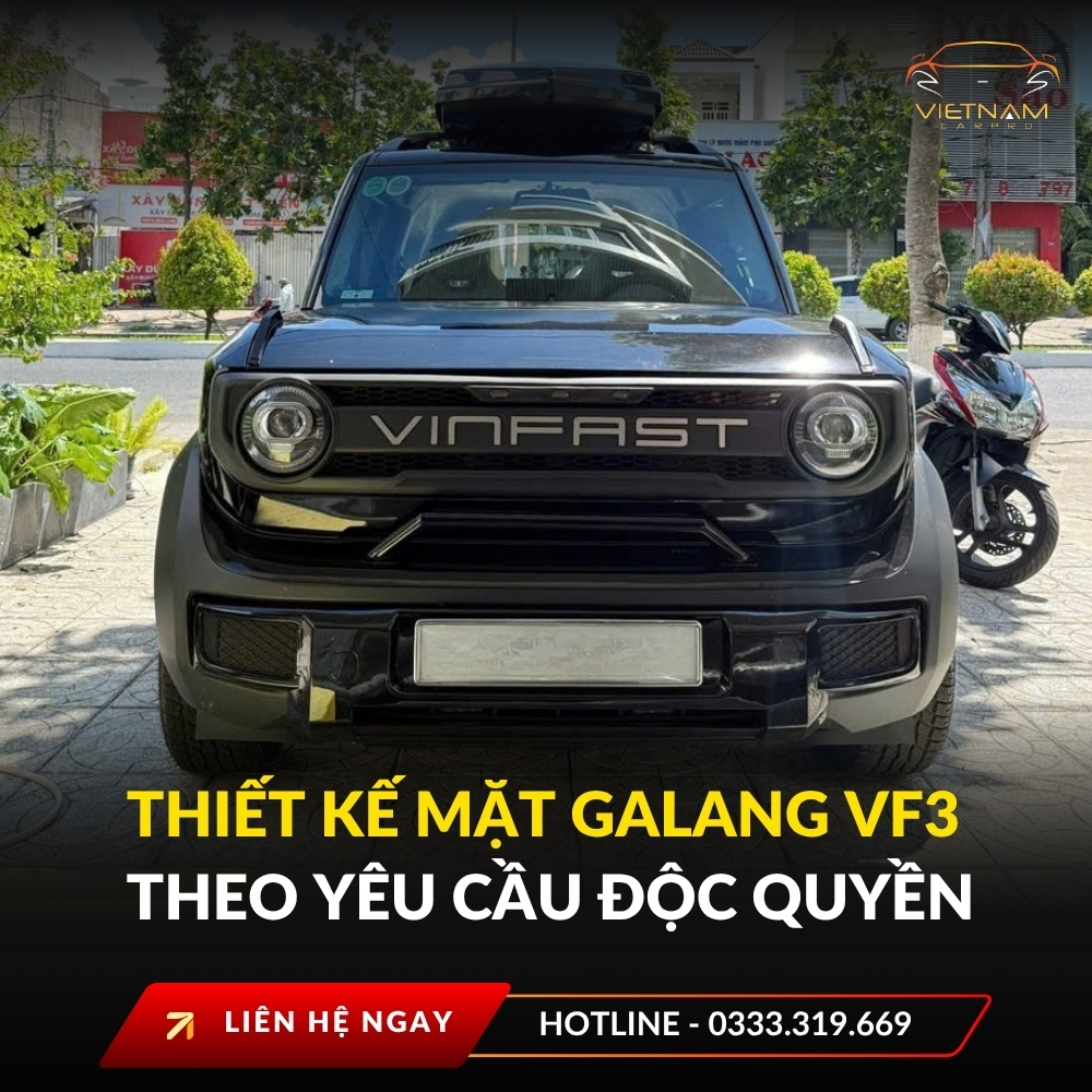 Thiết kế mặt galang VF3 theo yêu cầu độc quyền