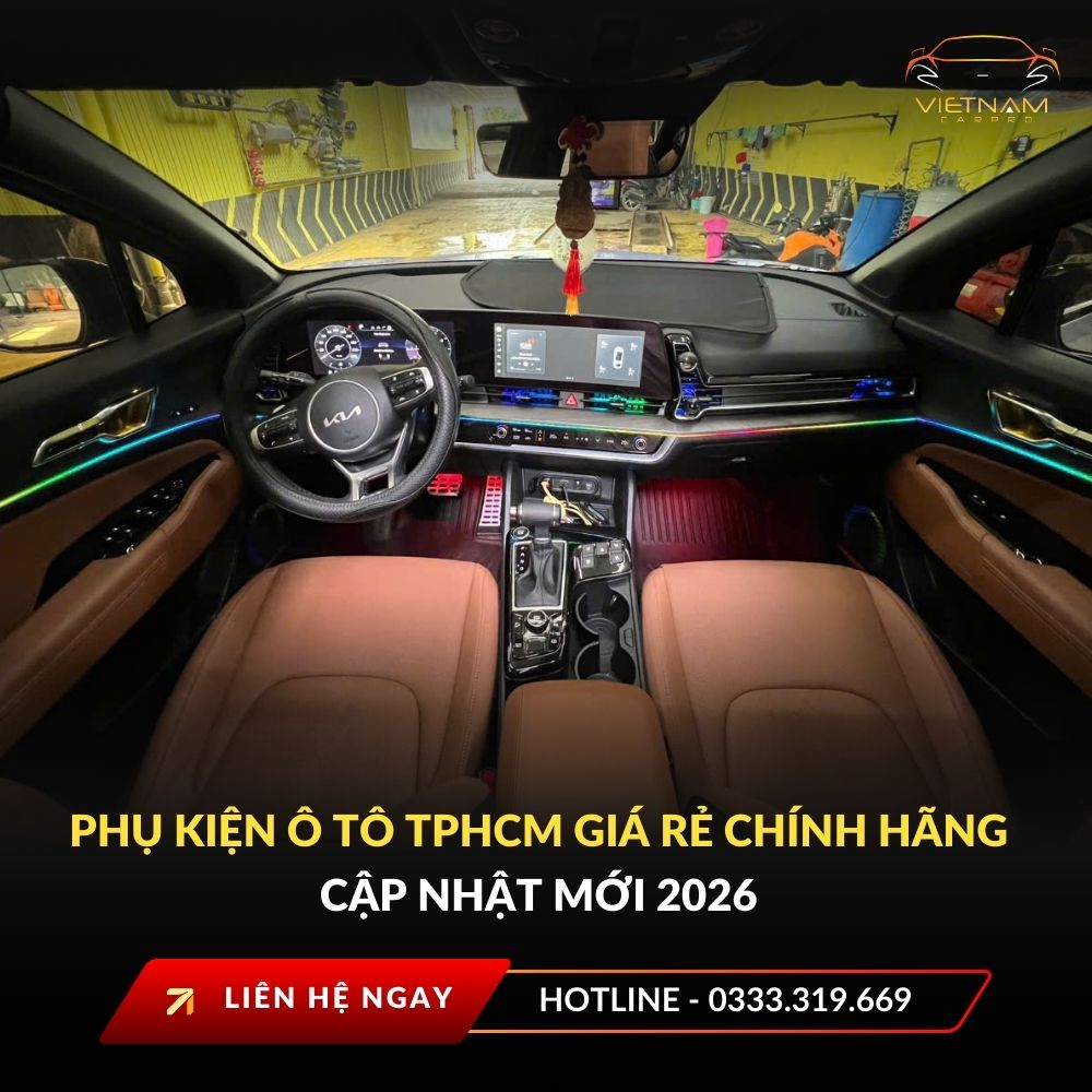 Phụ kiện ô tô TPHCM giá rẻ chính hãng cập nhật mới