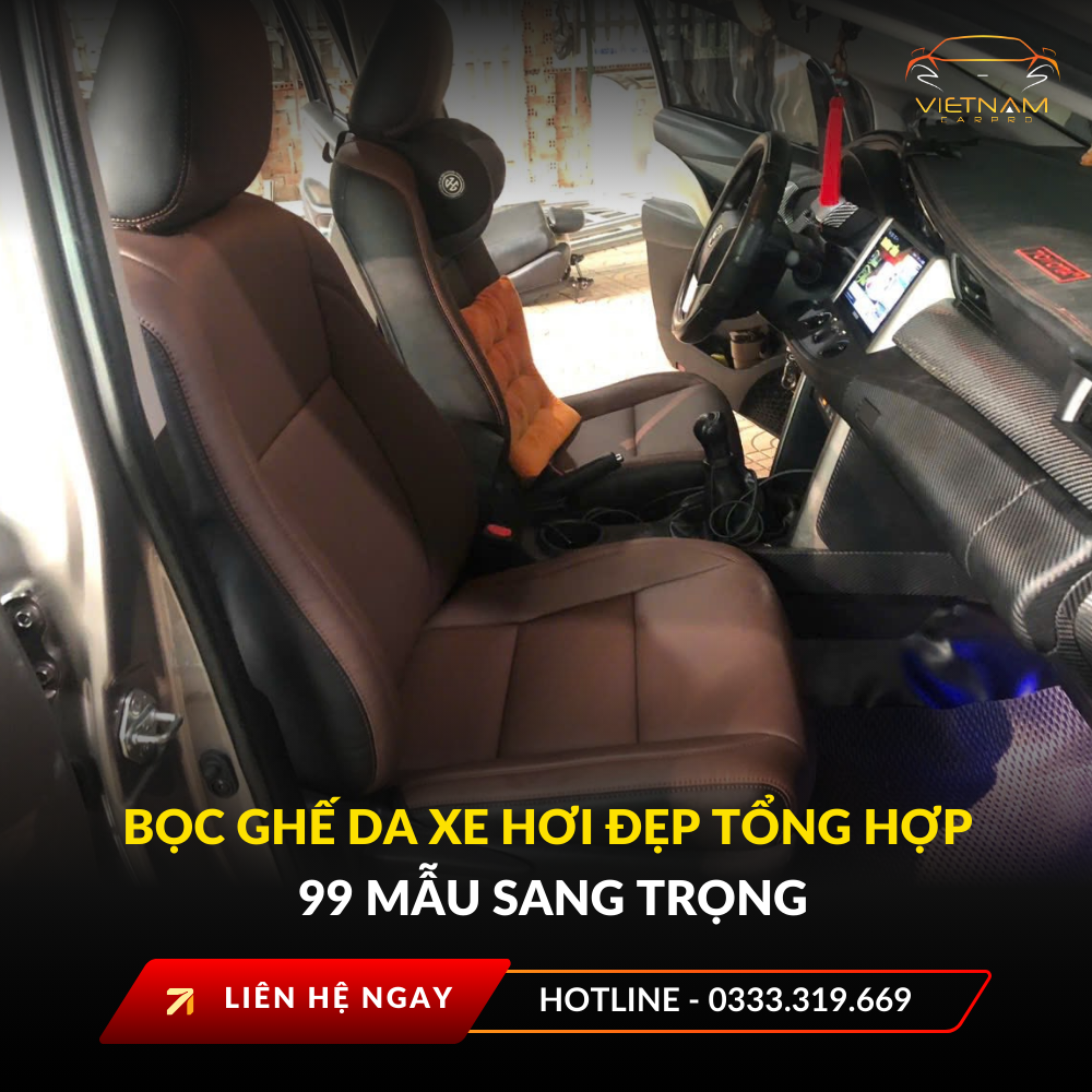 Bọc ghế da xe hơi đẹp tổng hợp 99 mẫu sang trọng