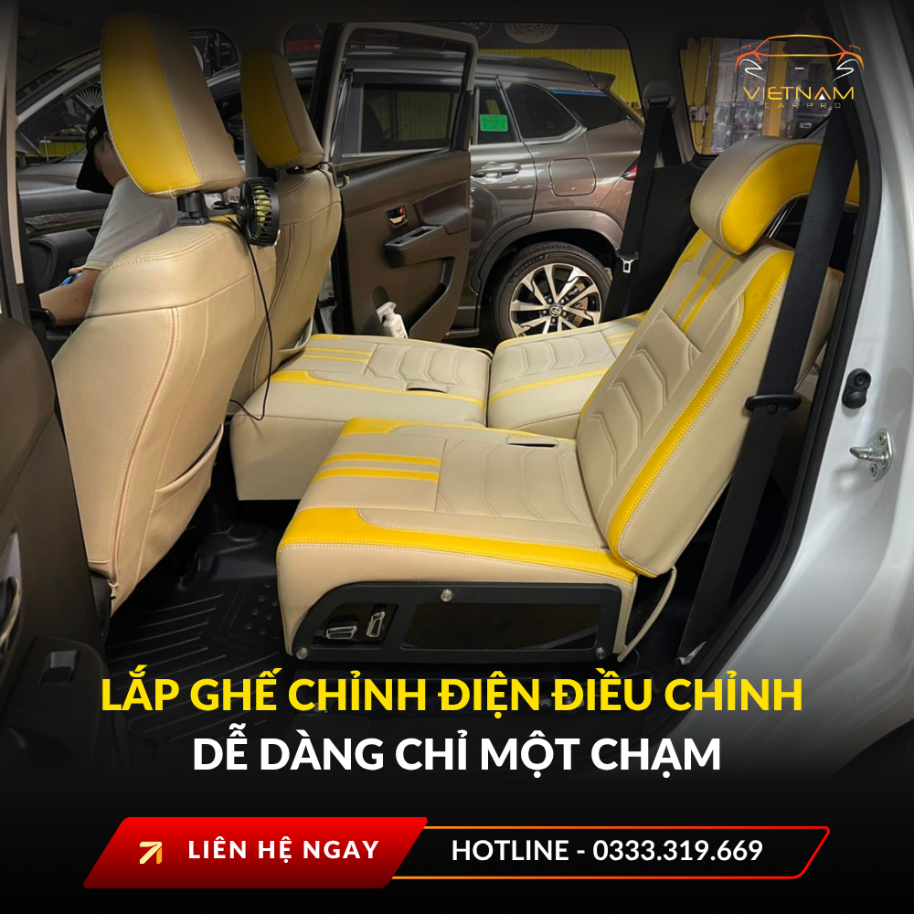 Lắp ghế chỉnh điện điều chỉnh dễ dàng chỉ một chạm