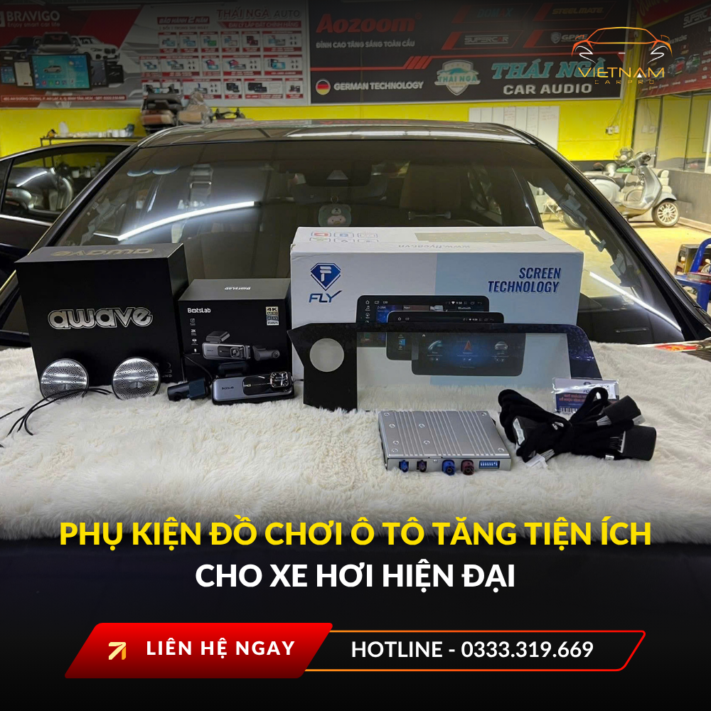 Phụ kiện đồ chơi ô tô tăng tiện ích cho xe hơi hiện đại