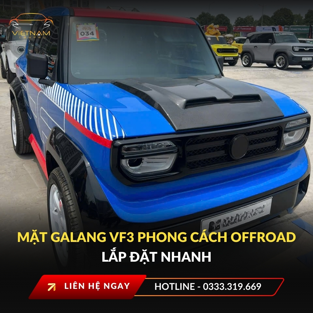 Mặt galang VF3 phong cách offroad lắp đặt nhanh