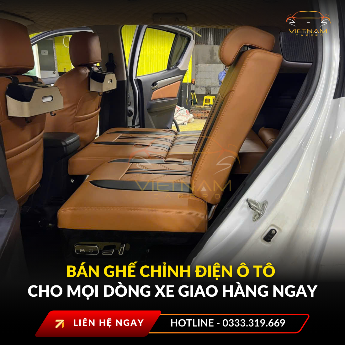 Bán ghế chỉnh điện ô tô cho mọi dòng xe giao hàng ngay