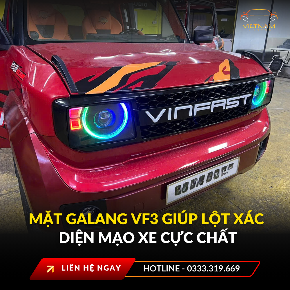 Mặt galang VF3 giúp lột xác diện mạo xe cực chất