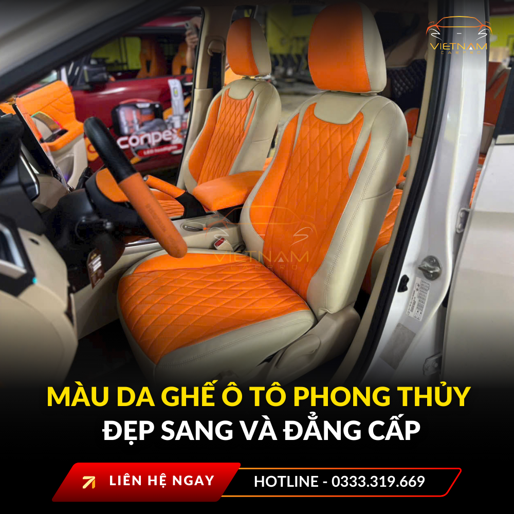 Màu da ghế ô tô phong thủy đẹp sang và đẳng cấp