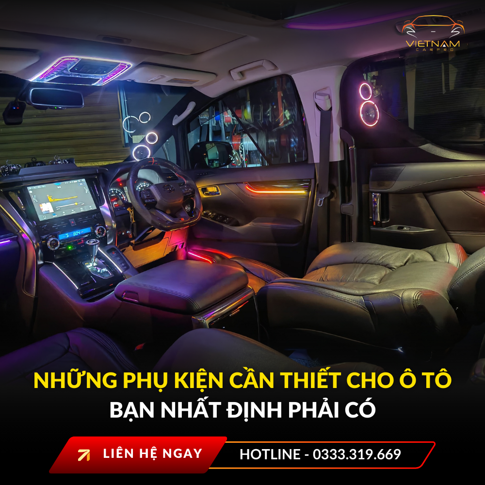 Những phụ kiện cần thiết cho ô tô bạn nhất định phải có