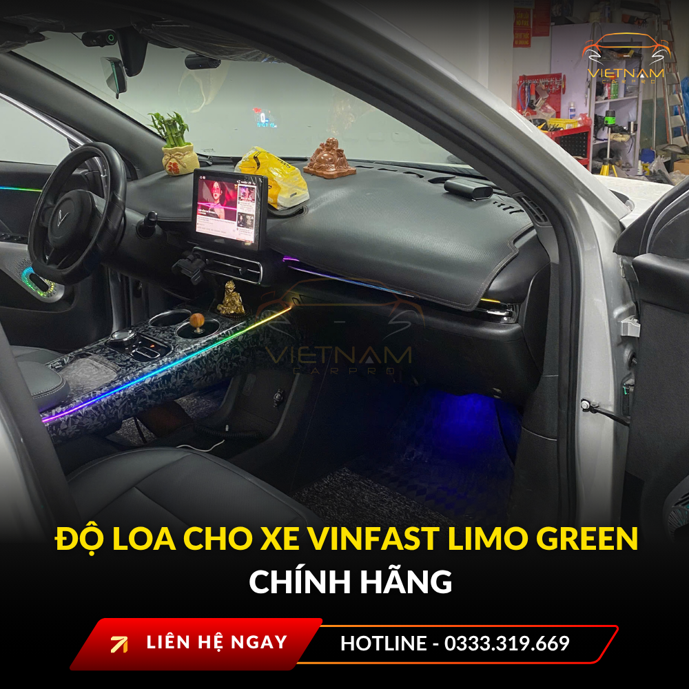 Độ loa cho xe Vinfast Limo Green chính hãng