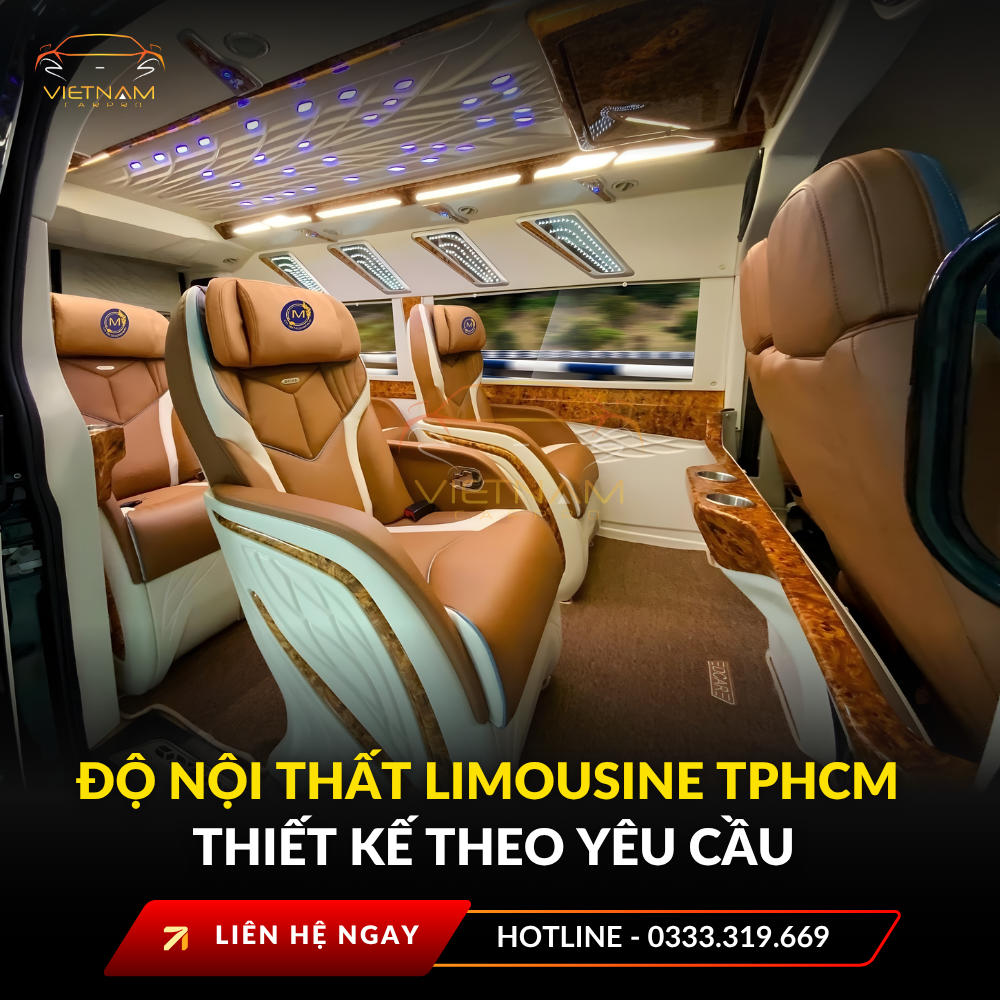 Độ nội thất limousine TPHCM – Thiết kế theo yêu cầu