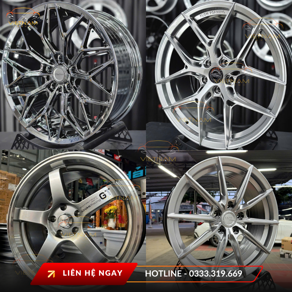 Mâm đúc nguyên khối bền bỉ, đảm bảo độ an toàn cao, phù hợp nhu cầu sử dụng lâu dài và di chuyển đa địa hình.