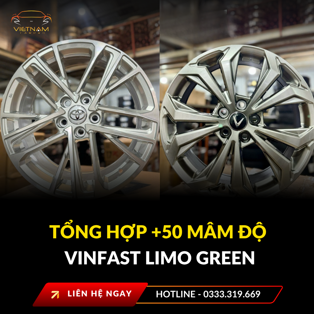 Tổng hợp +50 mâm độ Vinfast Limo Green