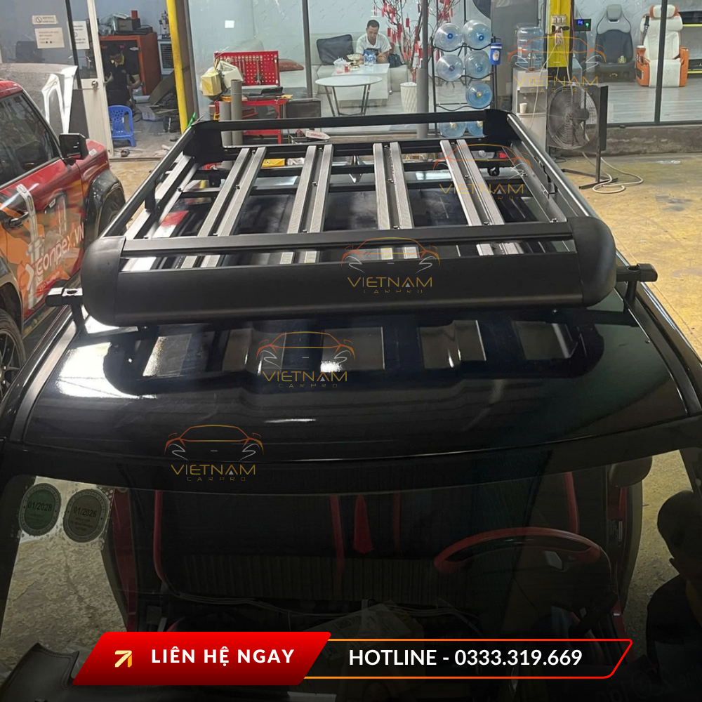 Baga VF3 dạng khay rộng rãi, chứa được nhiều vật dụng cồng kềnh, phù hợp cho dân phượt hoặc vận chuyển hàng hóa.
