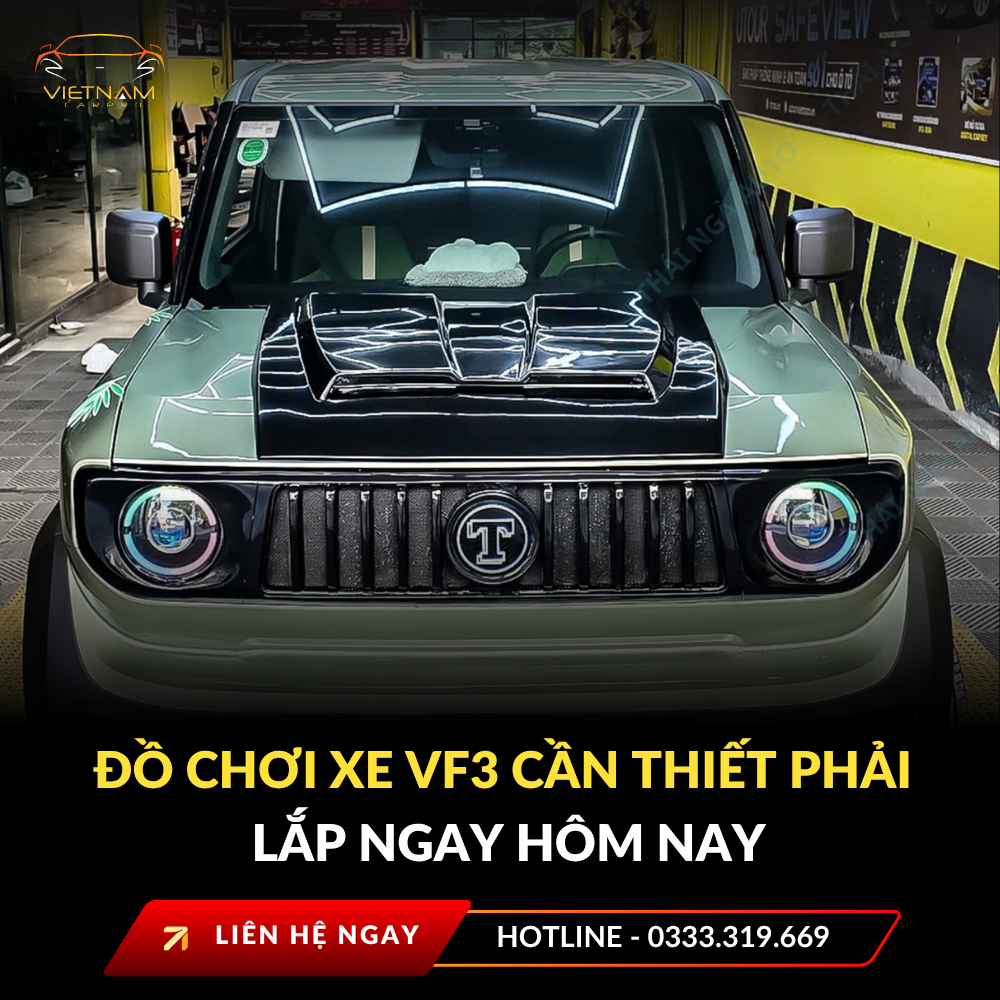 Đồ chơi xe VF3 cần thiết phải lắp ngay hôm nay