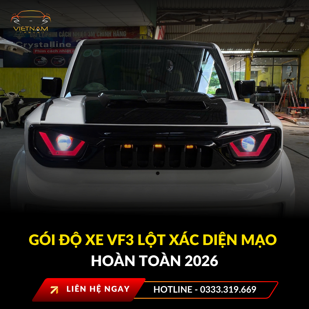 Gói độ xe VF3 lột xác diện mạo hoàn toàn 2026