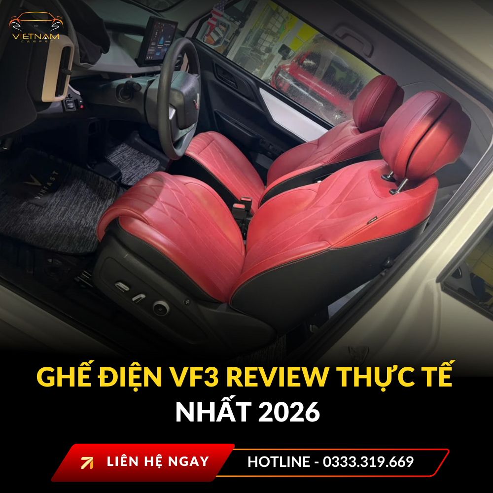 Ghế điện VF3 review thực tế nhất 2026