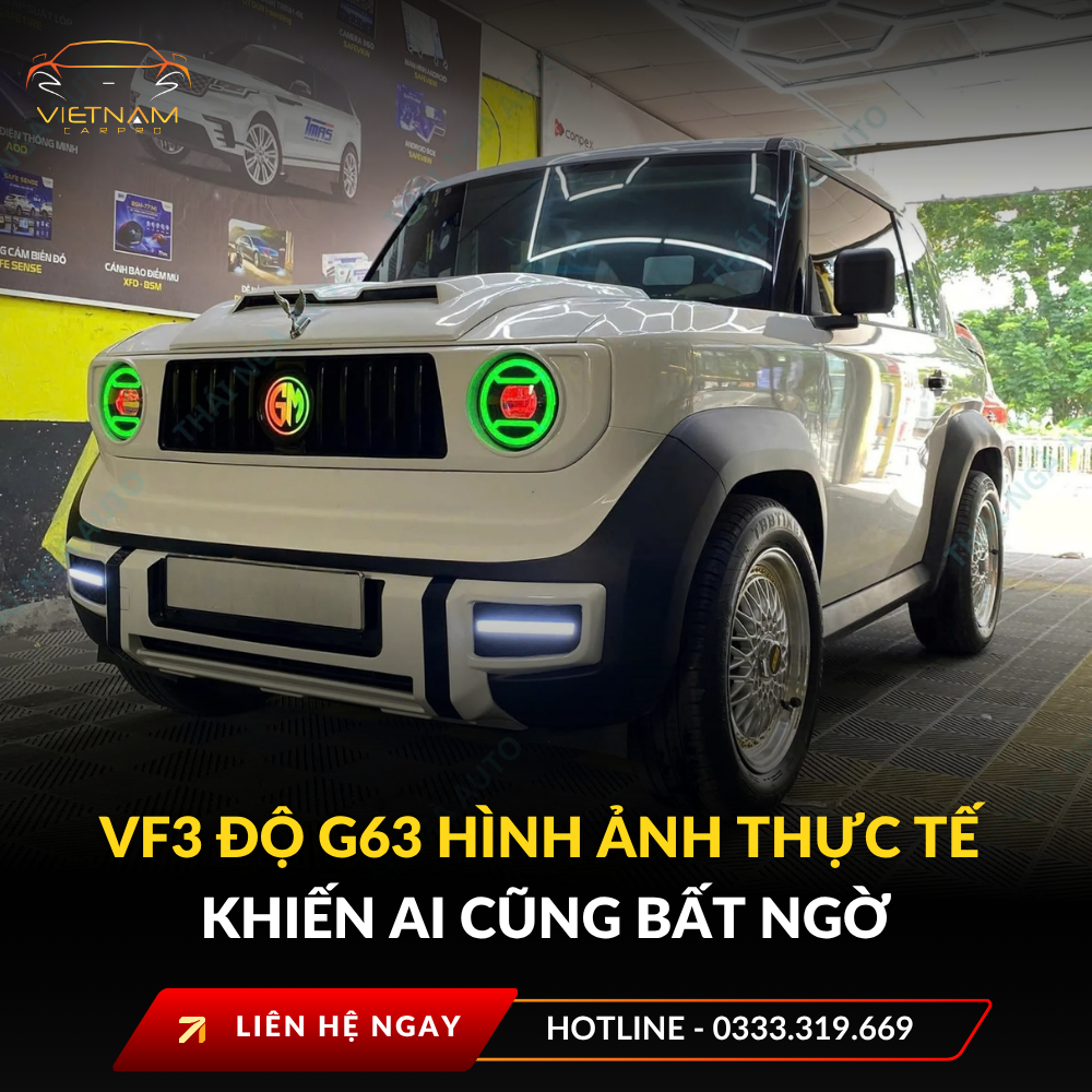 Vf3 độ G63 hình ảnh thực tế khiến ai cũng bất ngờ