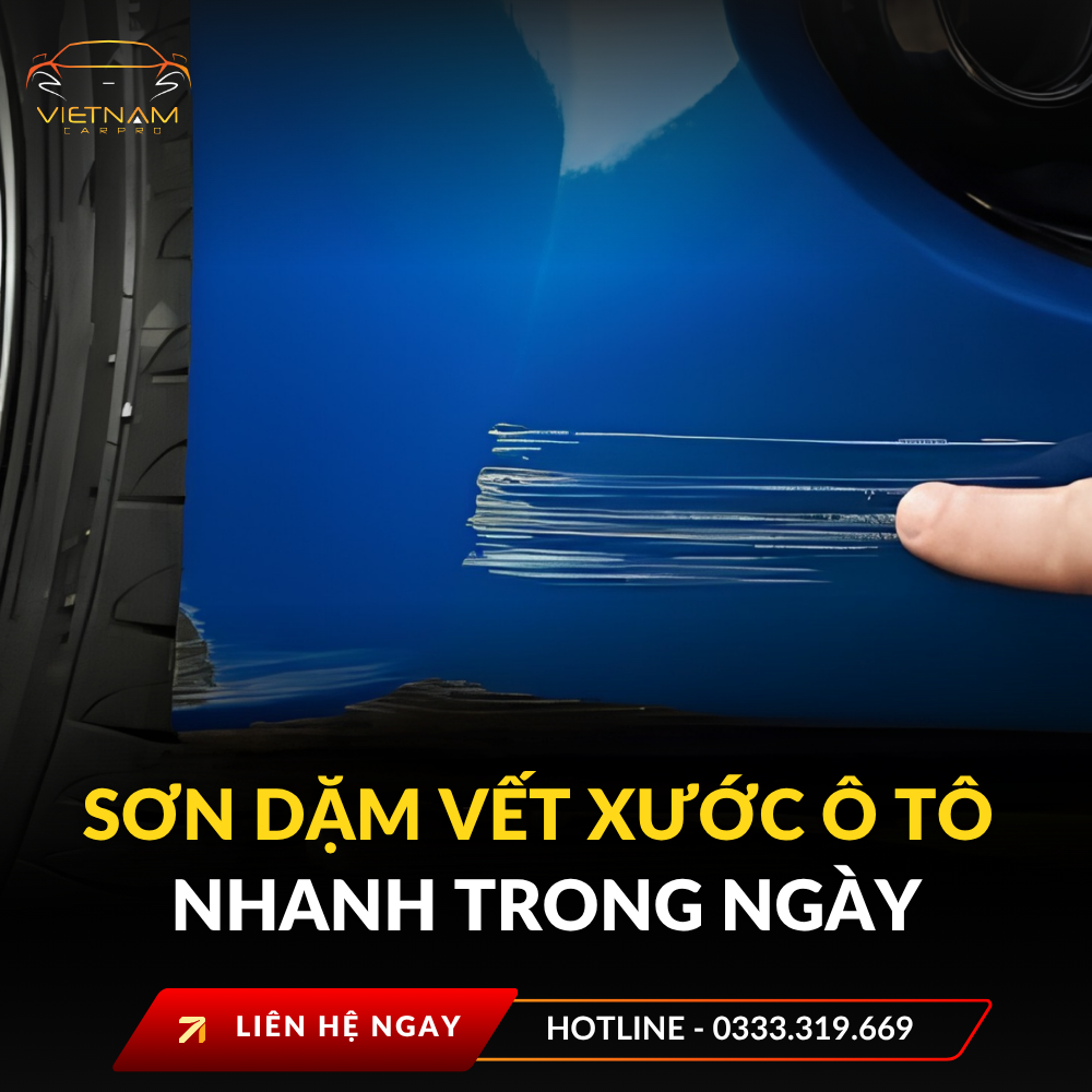 Sơn dặm vết xước ô tô nhanh trong ngày
