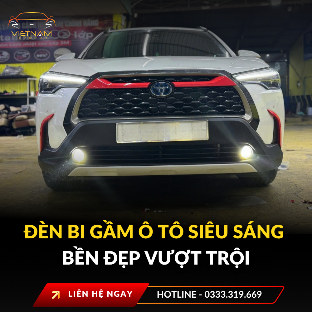 Đèn bi gầm ô tô siêu sáng bền đẹp vượt trội