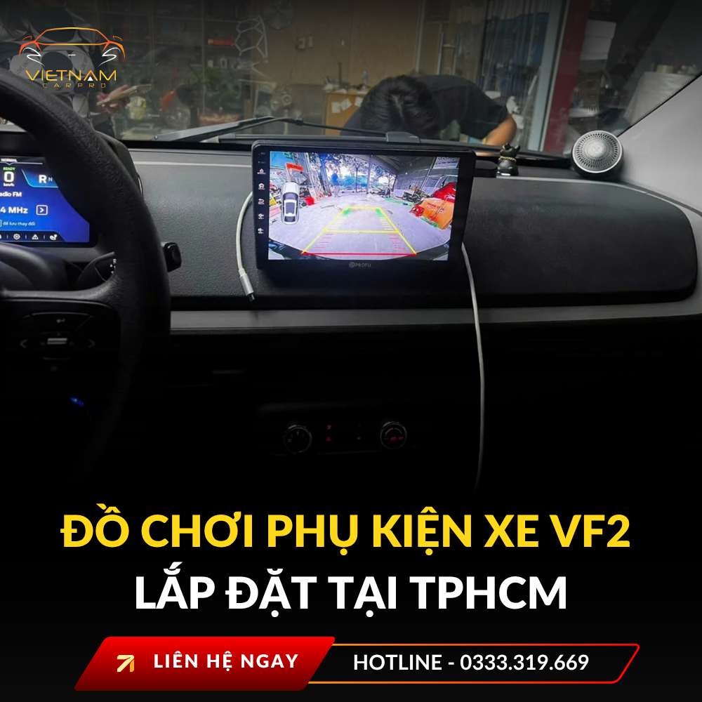 Đồ chơi phụ kiện xe VF2 lắp đặt tại TPHCM