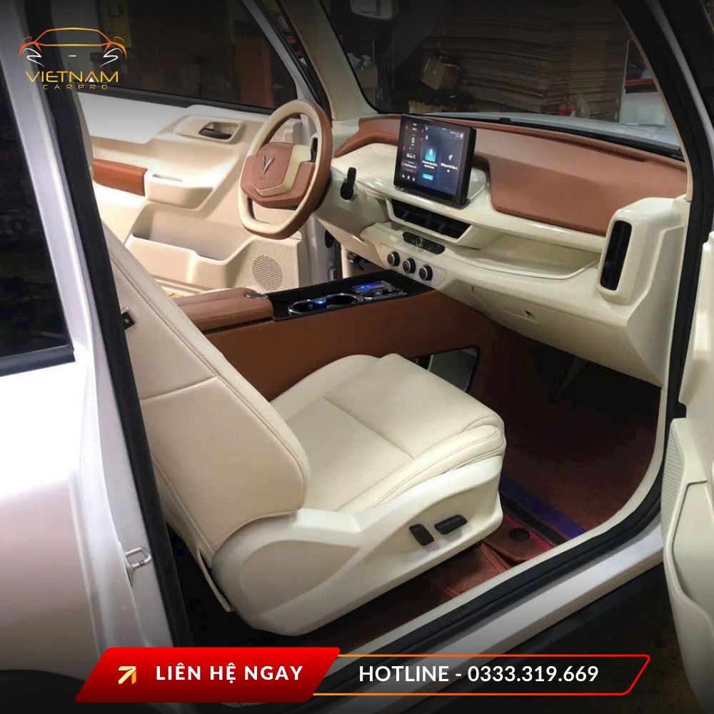 Hình ảnh ghế VinFast VF3 trước và sau khi nâng cấp